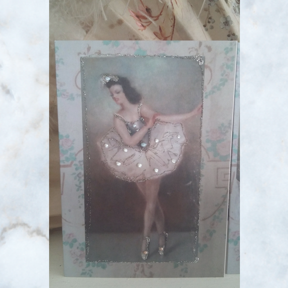 French ballerina card