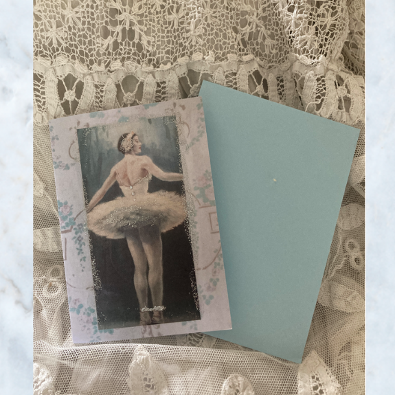 Swan Lake ballerina card