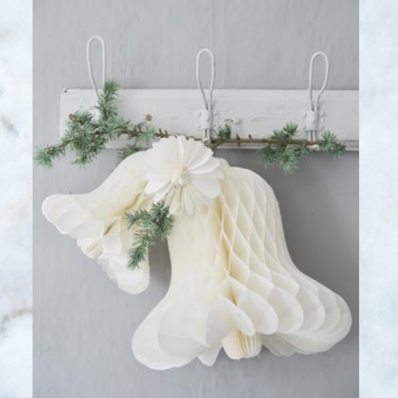 Jeanne d'art Living white christmas bell