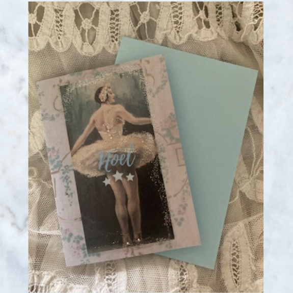 Swan lake ballerina card