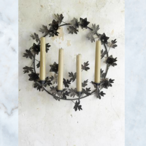 JDL candle holder wall wreath