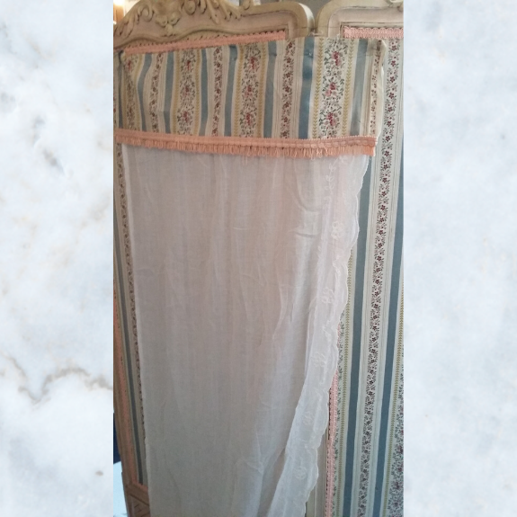 French cornelli & brocade curtain panel