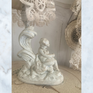 French cherub lamp